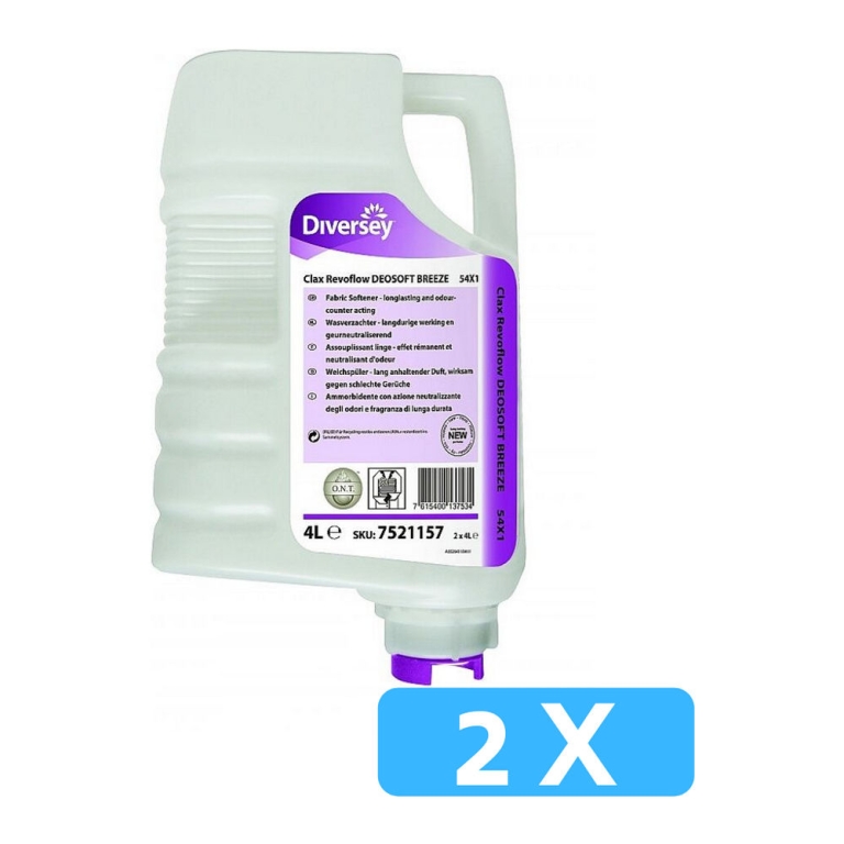 Clax Revoflow DEOSOFT BREEZE 54X1 wasverzachter 2 x 4 liter
