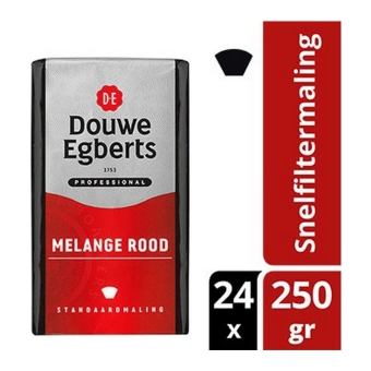 Douwe Egberts | Melange Rood snelfilter | 24 x 250 gram
