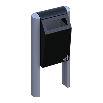 Binsystem Basic Bin 50 liter zwart