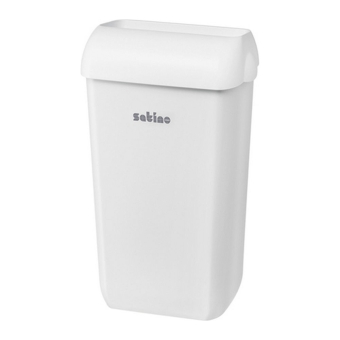 Satino | Afvalbak Wit | 23 liter