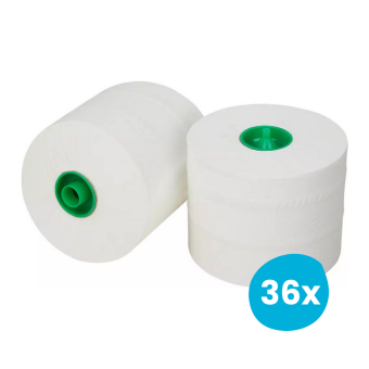 Euro Products | Doprol 2-laags recycled naturel | 36 x 100 meter | Satino variant