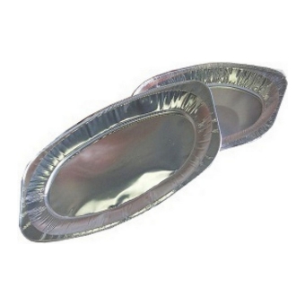 Cateringschaal | Aluminium Ovaal | 45x29 cm | 10 stuks
