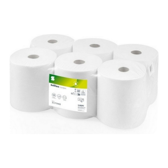 Satino | PT1 Comfort Handdoekrol 2lgs Wit | 6 x 150m