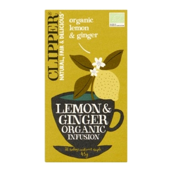 Clipper | Organic Lemon & Ginger Tea | 20 stuks