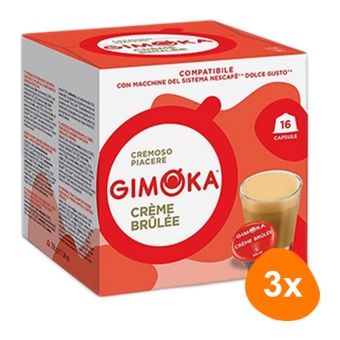 Gimoka | Dolce Gusto Creme Brulee Caps | 3 x 208 gram