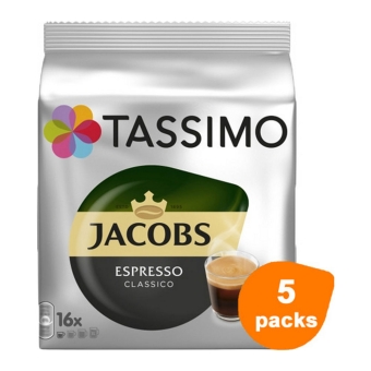 Tassimo | Jacobs Espresso Classico 16 T-discs | 5 stuks