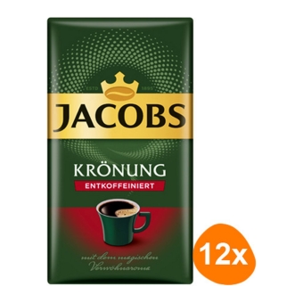 Jacobs | Kronung Entkoffeiniert | 12 x 500 gram