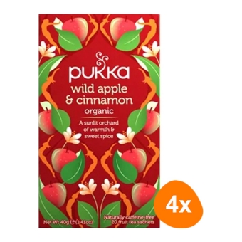 Pukka | Wild Apple & Cinnamon 20 Zakjes | 4 stuks