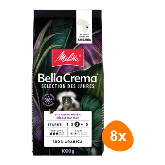Melitta | Bella Crema Selection Des Jahre | 8 x 1000 gram