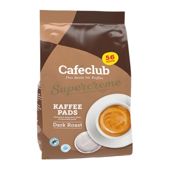 Cafeclub | Supercreme Koffiepads Dark Roast | 56 pads