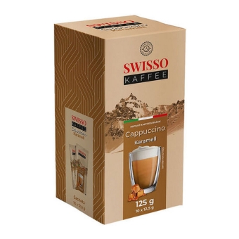 Swisso | Koffie Cappuccino Karamel | 10 x 10 sachets