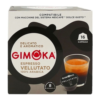 Gimoka | Dolce Gusto Espresso Vellutato Cups | 3 x 112 gram