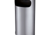 Afvalbak 35ltr halfrond met zijopening rvs