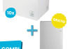 Combideal | Euro Products | 10 dozen z-vouwhanddoekjes 2 laags + GRATIS dispenser