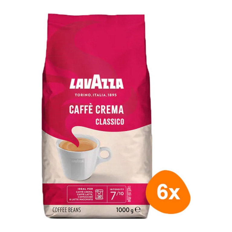 Lavazza | Caff Crema Classico Bonen | 6 x 1000 gram