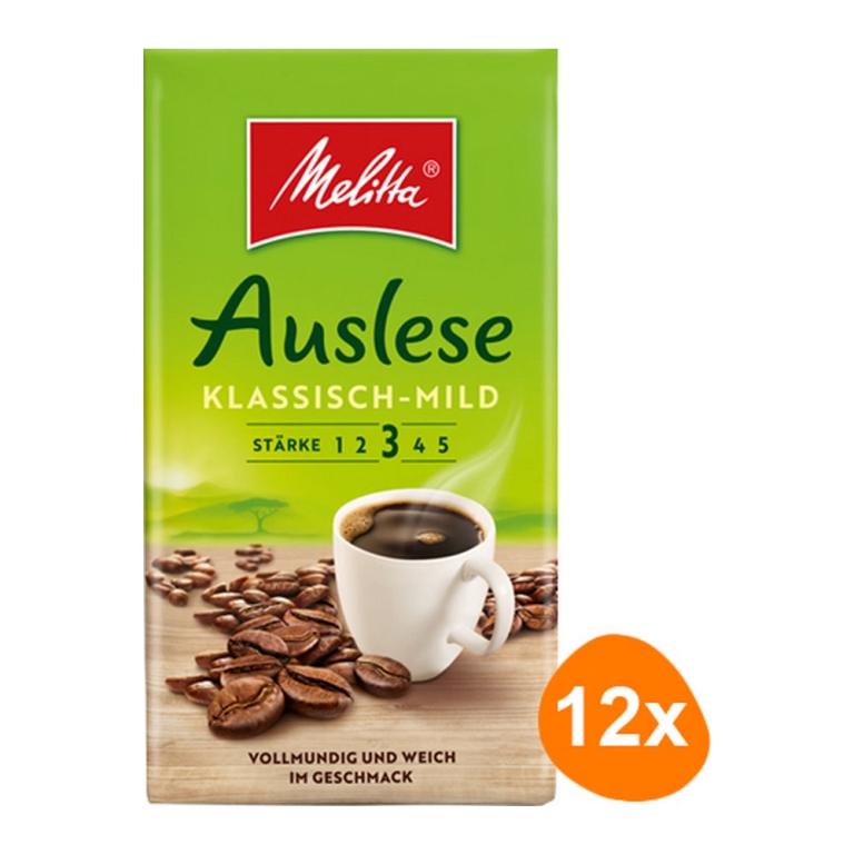 Melitta | Auslese Klassisch Mild | 12 x 500 gram