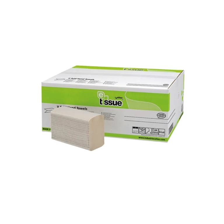E-Tissue | Handdoekpapier Z-vouw | 2-laags | 21 x 21,5 cm | 15 x 200 stuks