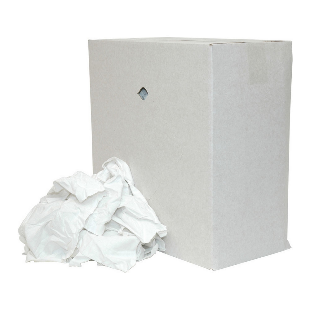 Euro Products | Poetsdoek | Witte Lakens | Gesneden | Doos 10 kg afbeelding