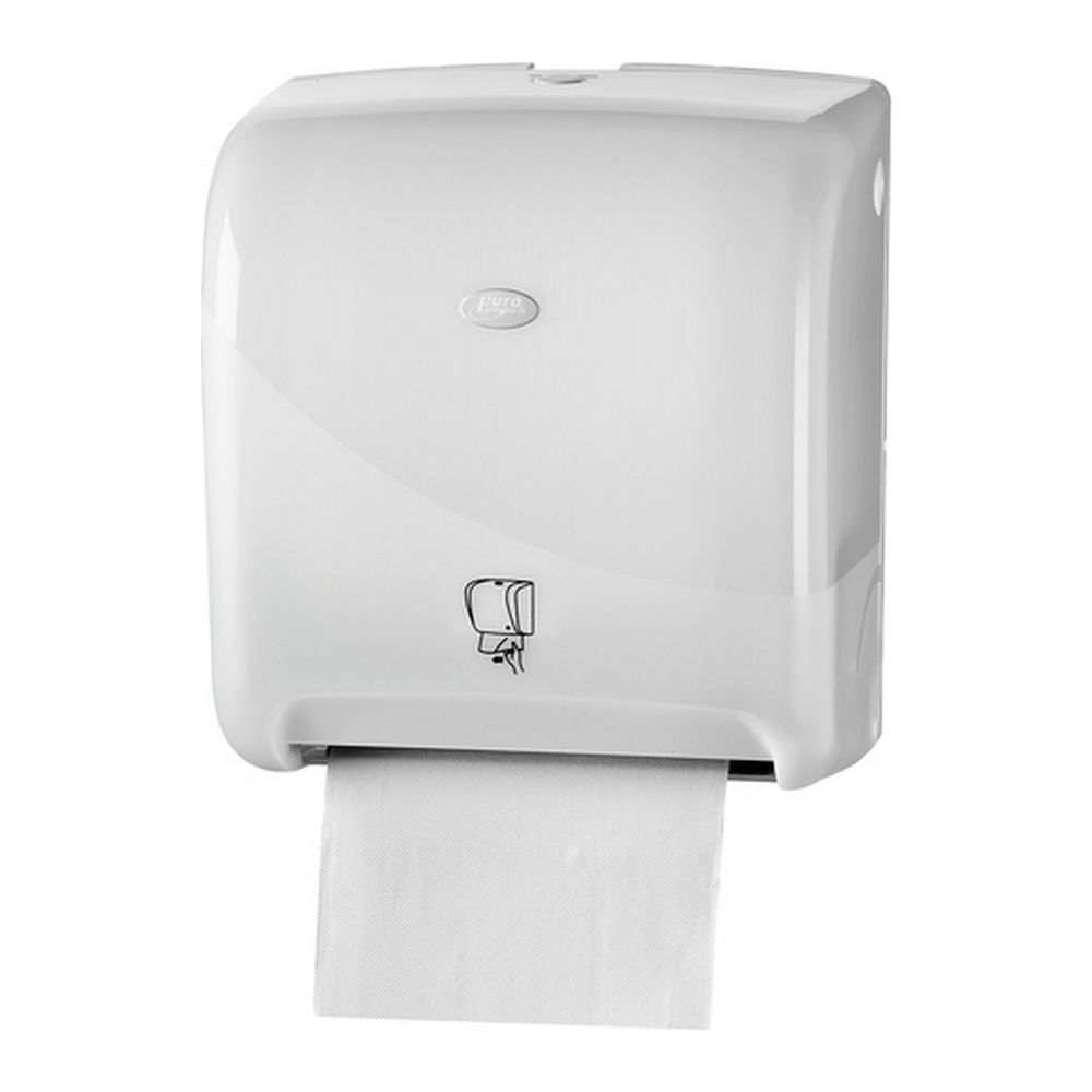 Euro Matic | Tear&Go Handdoekroldispenser Wit | Per stuk afbeelding