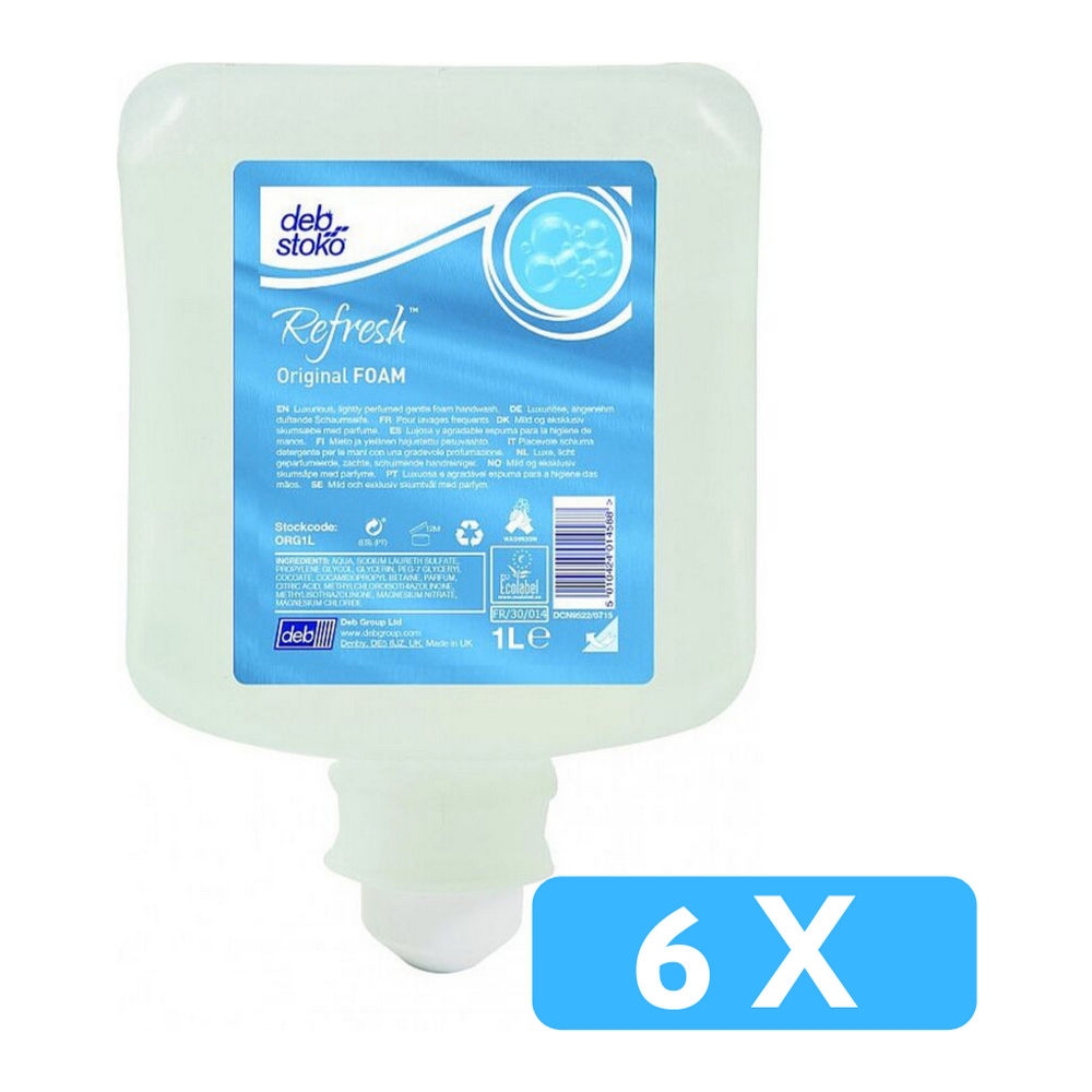 Deb | Original Foamzeep | Flacon 6 x 1 liter afbeelding