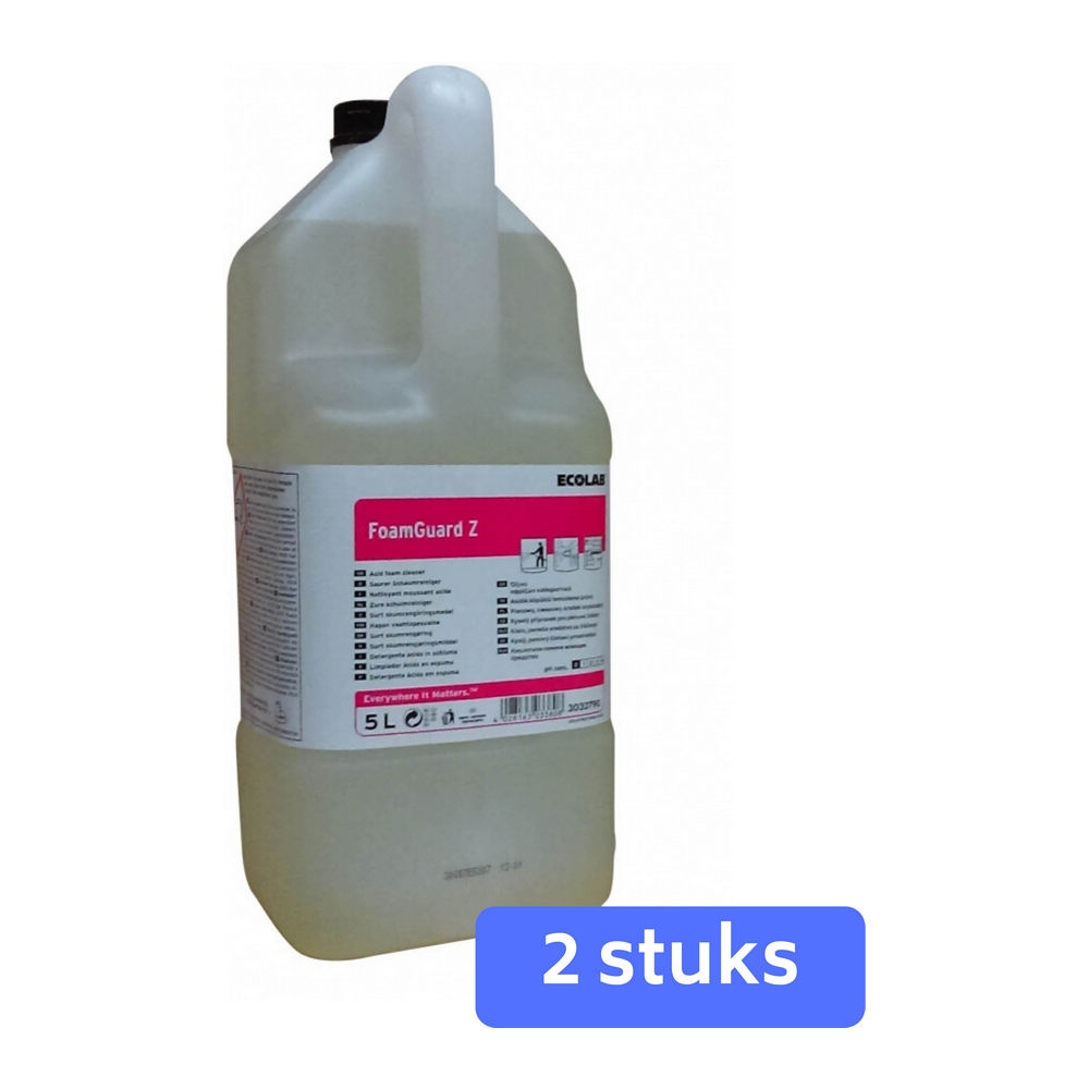 Ecolab Foamguard Z kalkreiniger 2 x 5 liter afbeelding