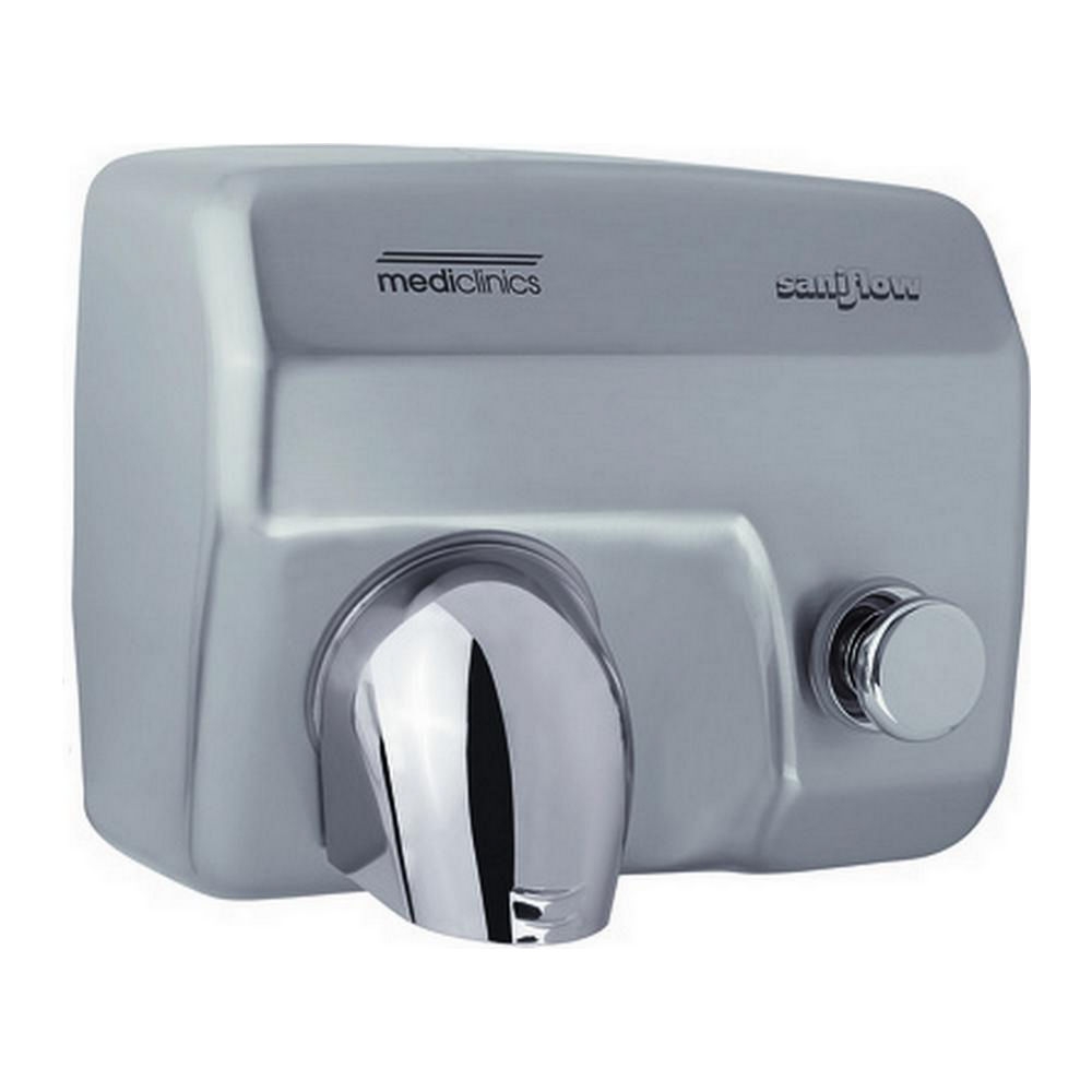 Mediclinics | Handendroger | Drukknop | 2250 watt | Kunststof RVS-look afbeelding