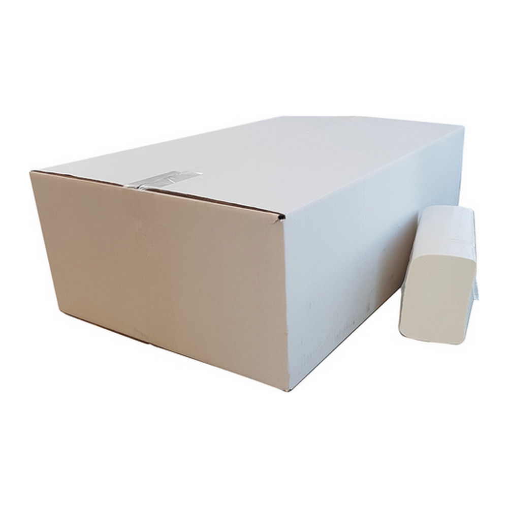 Euro Products | Handdoekpapier | M-fold | Verlijmd Recycled | 2 laags | 3750 stuks afbeelding