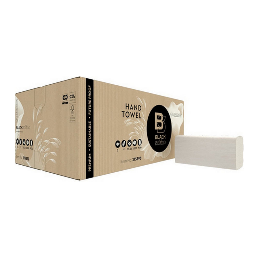 Blacksatino | Greengrow Handdoekje | 2-Laags | 20.6 x 24 cm | 3750 stuks afbeelding