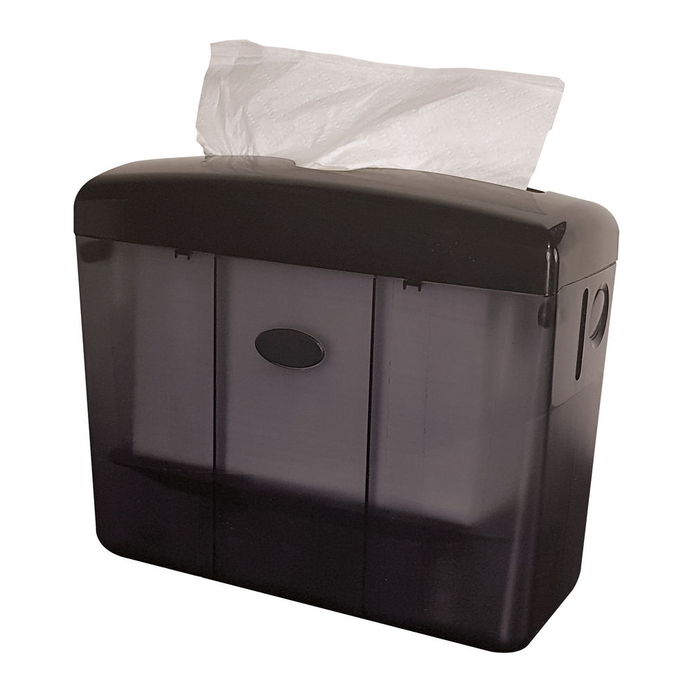 Euro Products | Tafeldispenser | Multifold Handdoekpapier | Zwart afbeelding