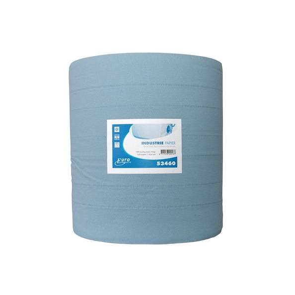 Euro Products | Industriepapier 3-laags | Blauw | 380 meter afbeelding