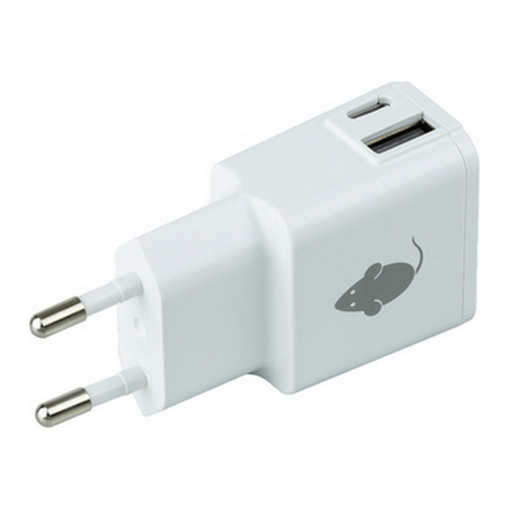 Oplader | 220V | USB-A en USB-C | Wit | 5 stuks afbeelding