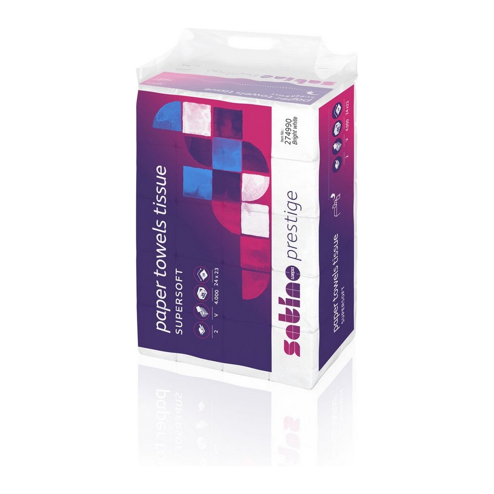 Satino by Wepa | PT3 Hiline Handdoekje 2-laags 24x23cm | 4000 stuks