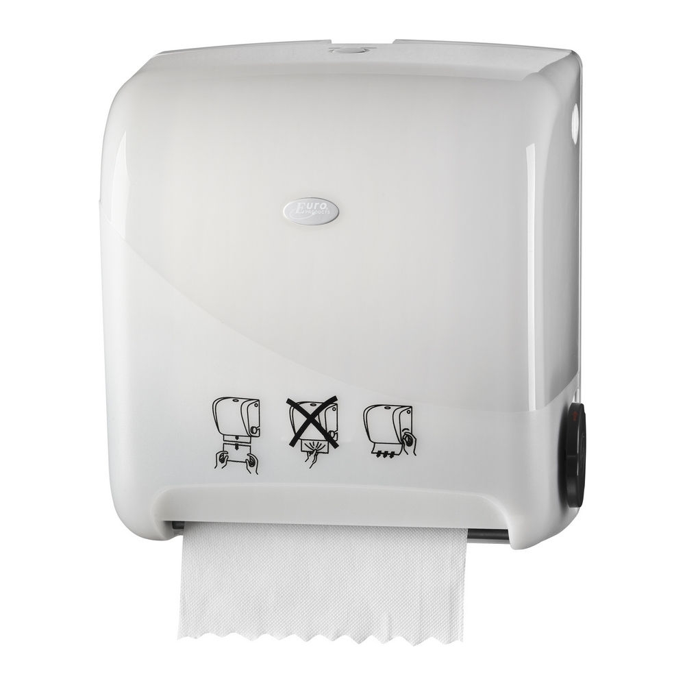 Euro Products | Pearl White Handdoekautomaat | Autocut | E-matic afbeelding