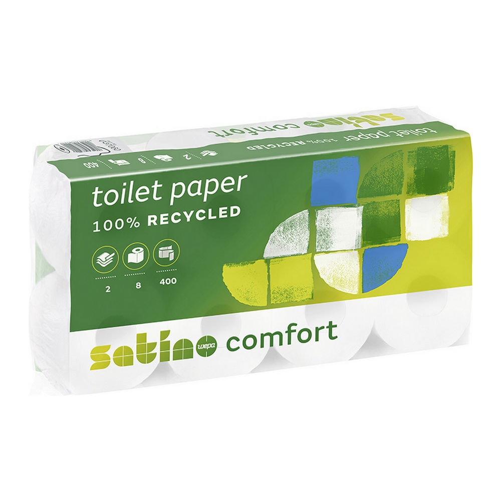 Satino | Comfort Toiletpapier 2-laags 400 vel | 10 x 4 rollen
