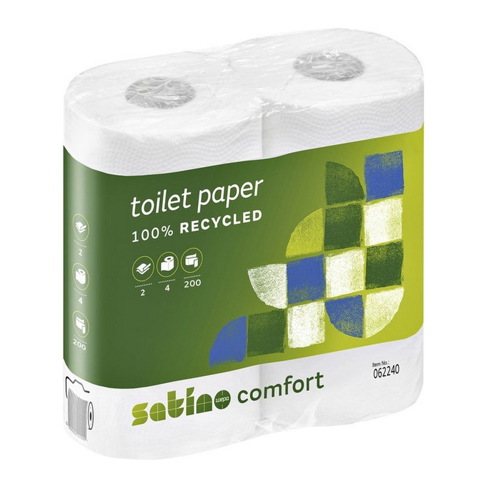 Satino by Wepa | Hicycle Toiletpapier 2-laags 200vel | 12 x 4rol