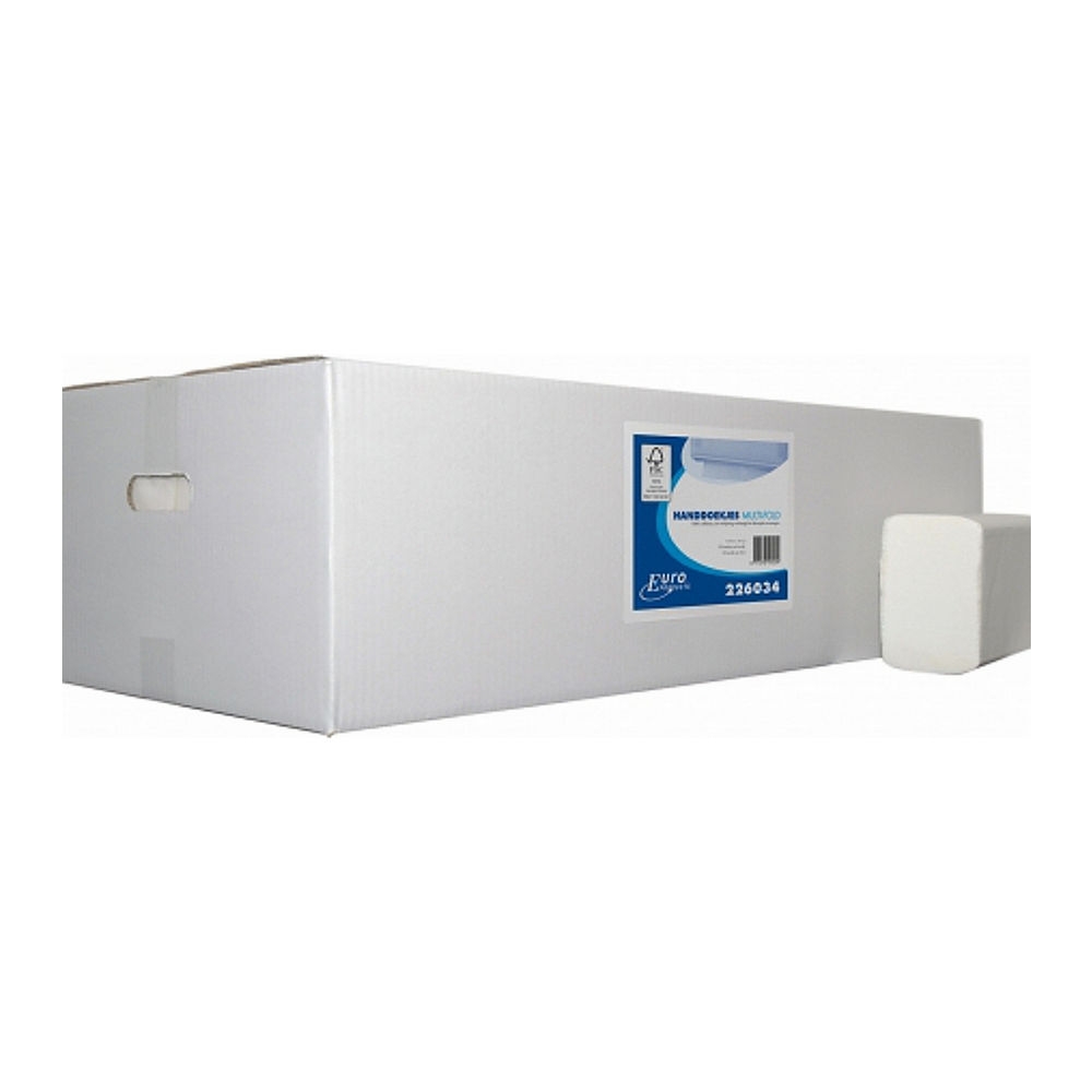 Euro Products | Handdoek Multi-fold | Eco | 2-laags | 32 x 20.6 cm | 3000 stuks afbeelding