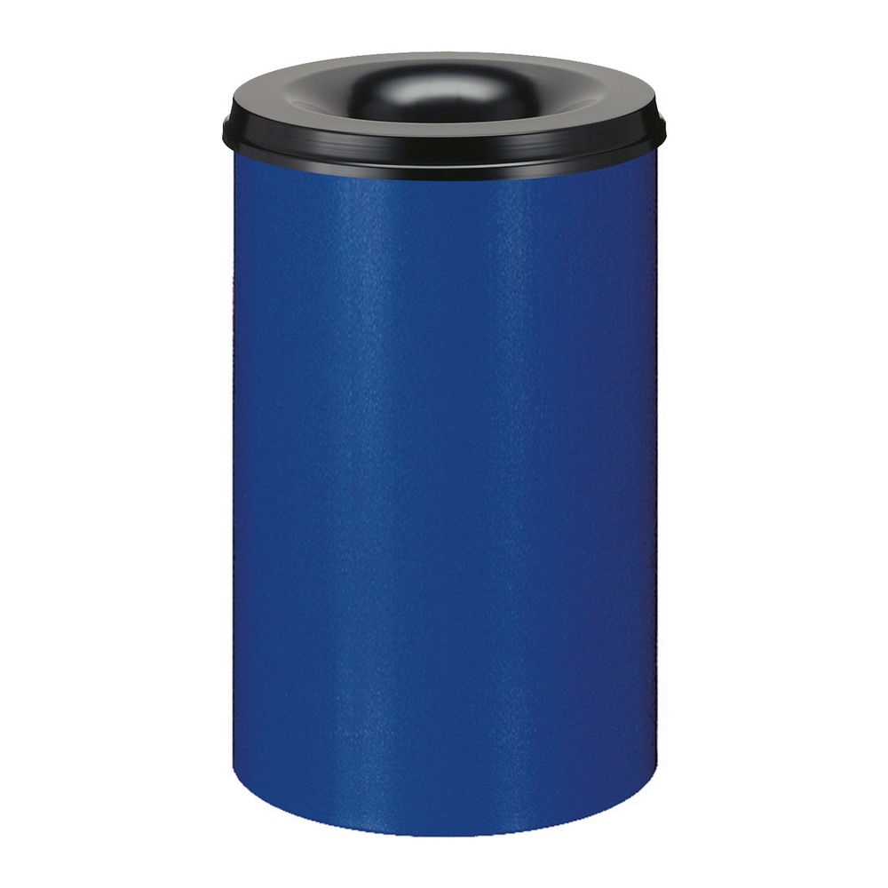 Papierbak vlamdovend 110ltr blauw/zwart afbeelding