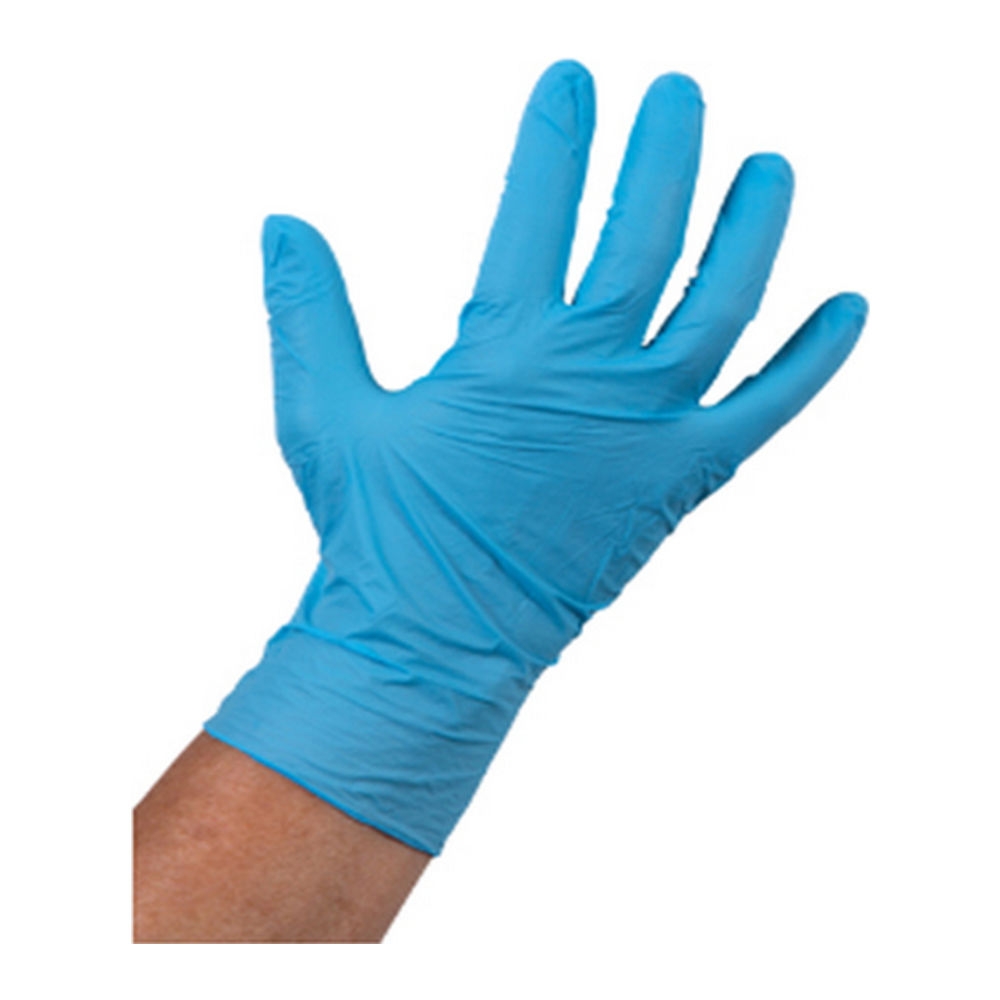 Nitril handschoen blauw ongepoederd M 10 x 100 stuks afbeelding
