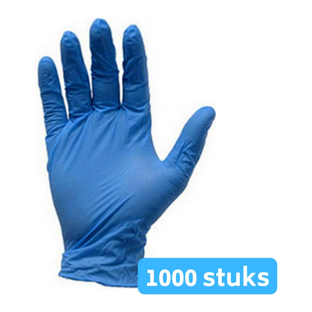 Nitril handschoen blauw ongepoederd XL 10 x 100 stuks afbeelding