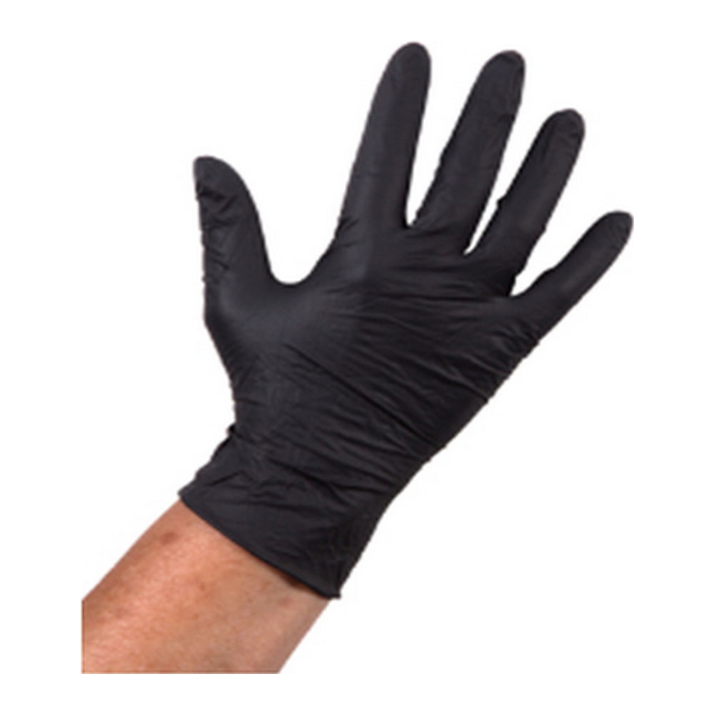 Handschoenen Nitril Ongepoederd Zwart L 100 stuks afbeelding