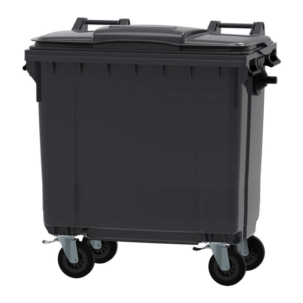 Kunststof container | Grijs/zwart | Inhoud: 770 liter afbeelding