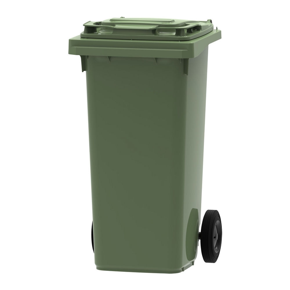 B- stock | Mini rolcontainer | Groen | Inhoud: 120 liter afbeelding