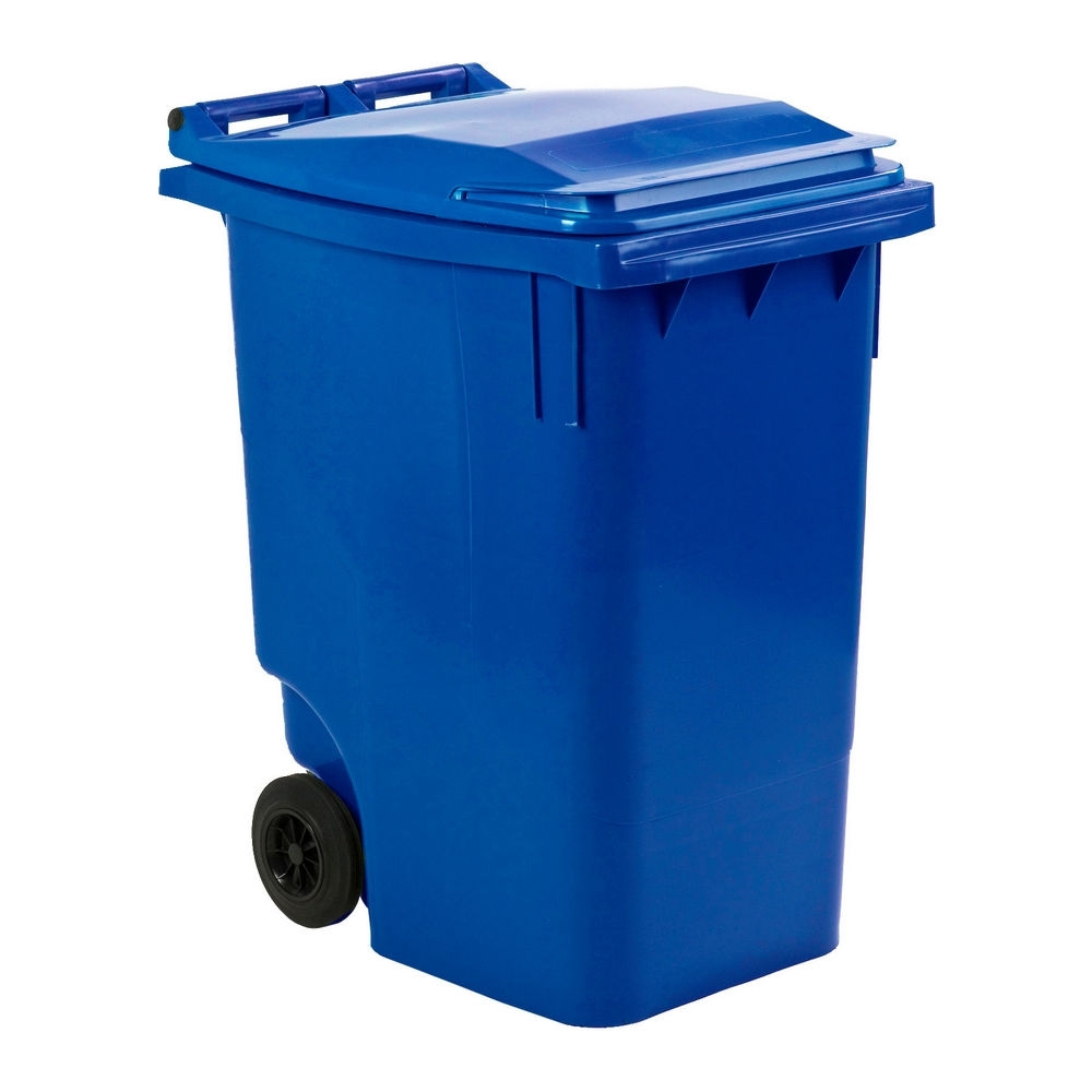 Mini rolcontainer 360 liter blauw afbeelding