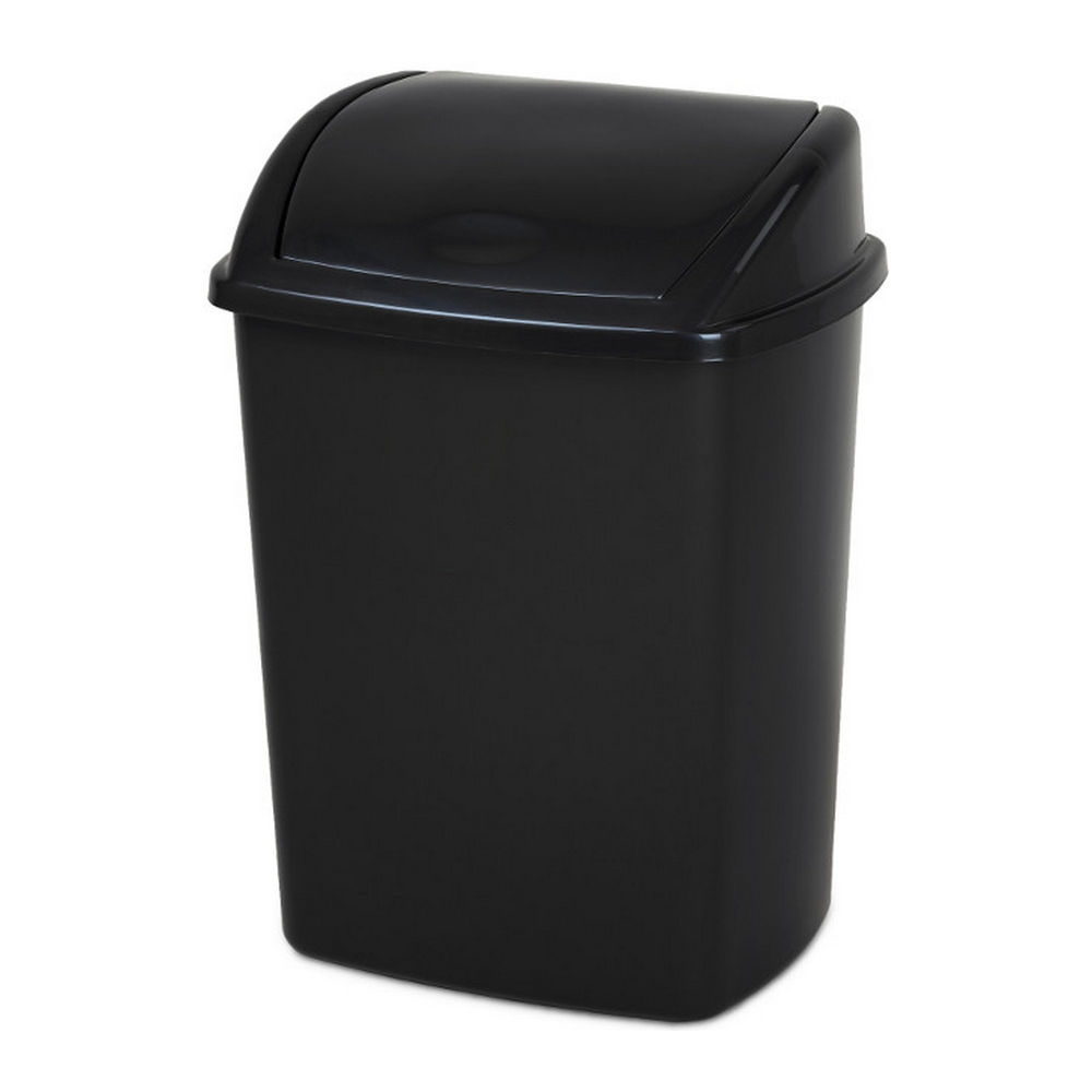 Afvalbak 26 liter Zwart 16 stuks afbeelding