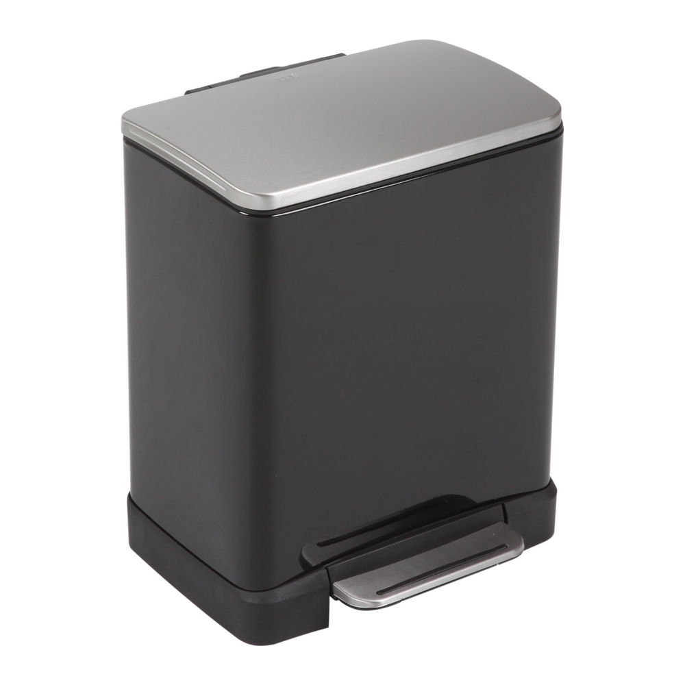 Eko E-Cube pedaalemmer 10 en 9 liter zwart afbeelding