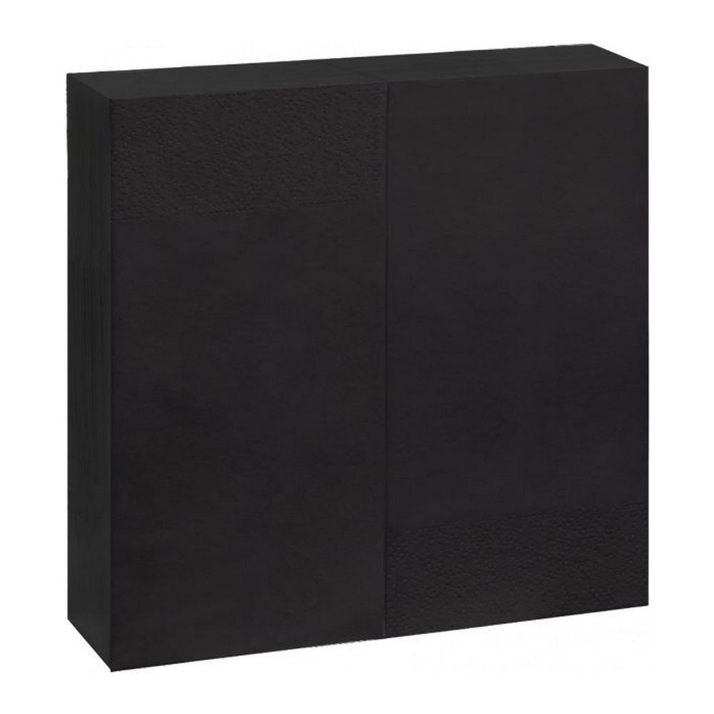 PTP | Servetten 2-laags | 1/8 vouw | Zwart | 40x40cm | 30x40 stuks afbeelding