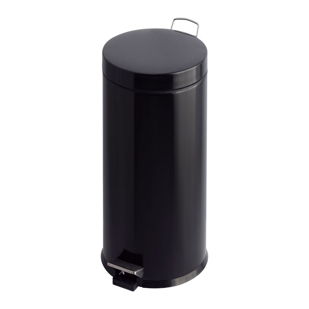 Pedaalemmer 30 liter zwart afbeelding