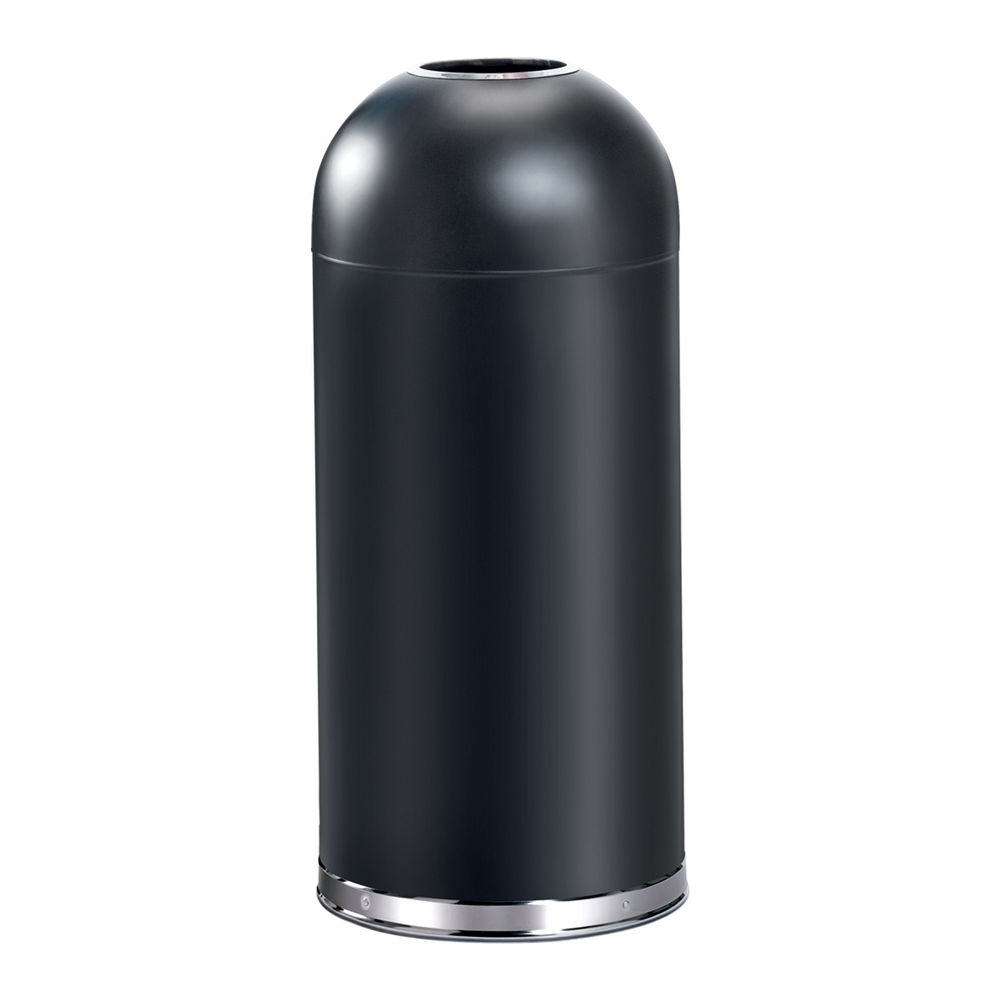 Afvalbak 55 liter open top zwart afbeelding