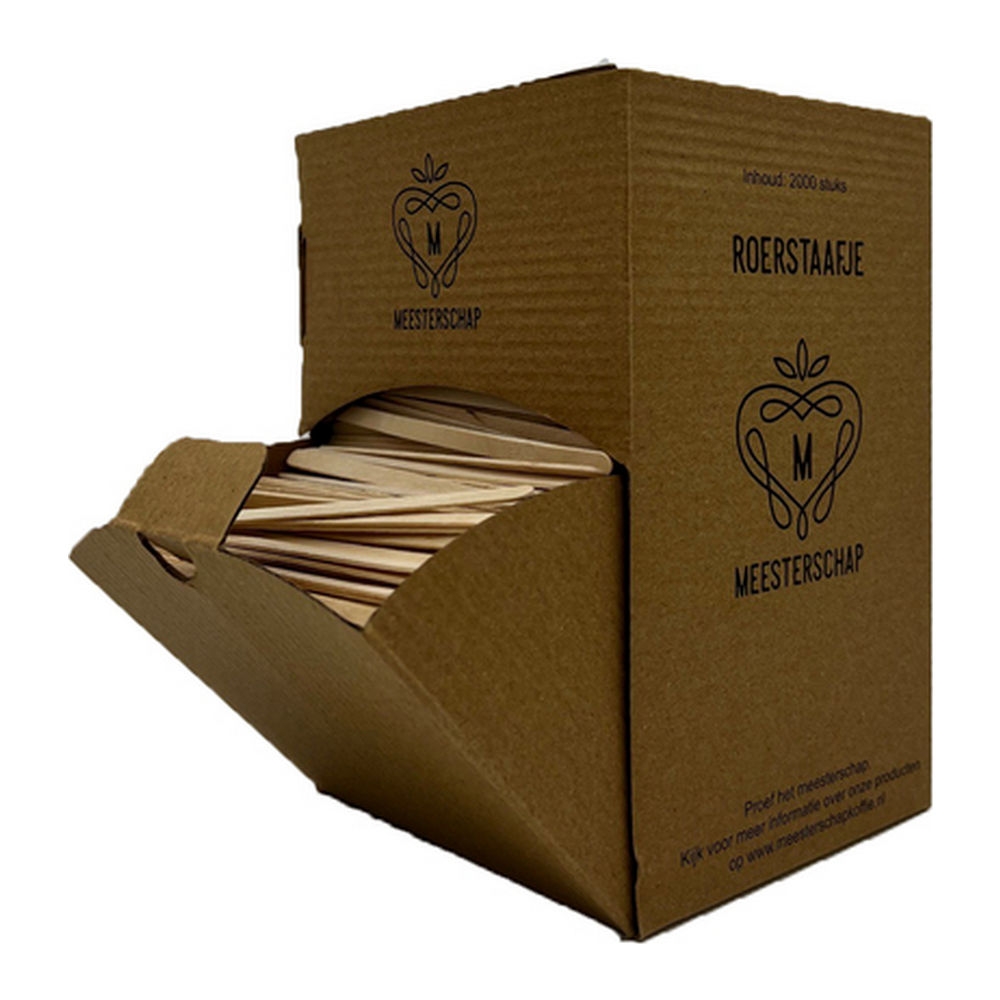 Meesterschap | Roerstaafje | Hout | Doos 10 x 2000 stuks afbeelding