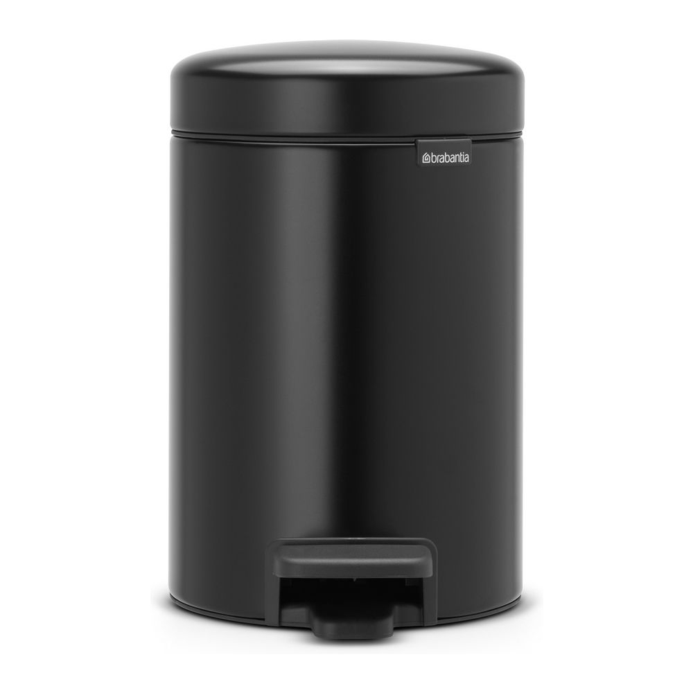 Brabantia Pedaalemmer 3 liter NewIcon mat/zwart afbeelding
